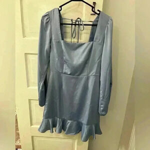 NWT blue silk dress‎ from forever 21